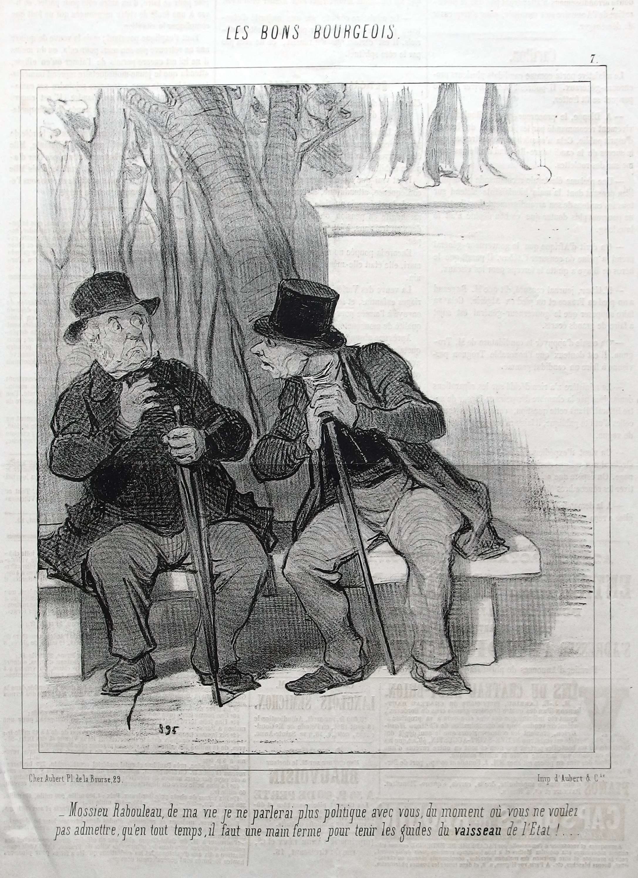 Honoré Daumier, Les Bons Bourgeois, 1846