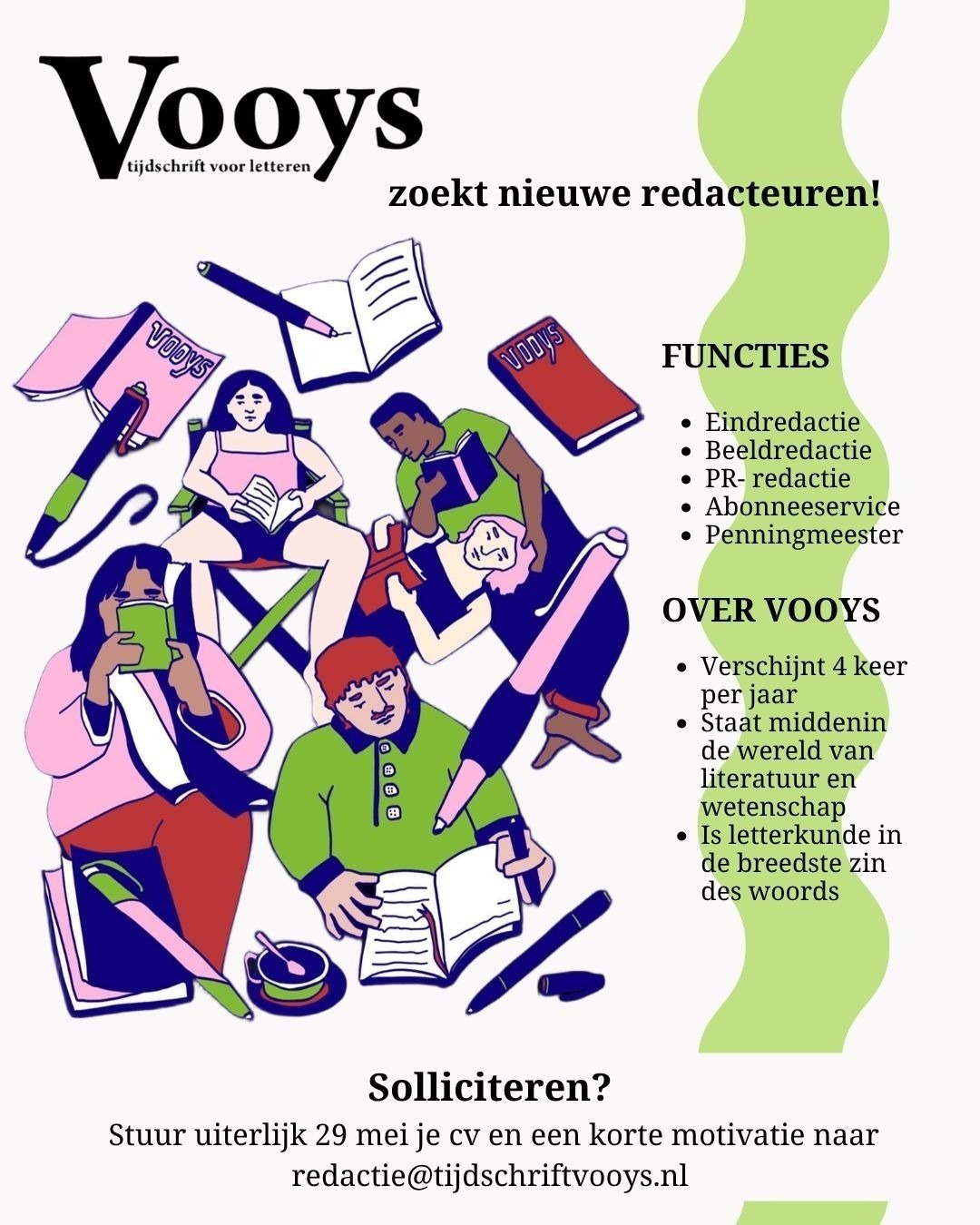 Vacature redacteuren Vooys